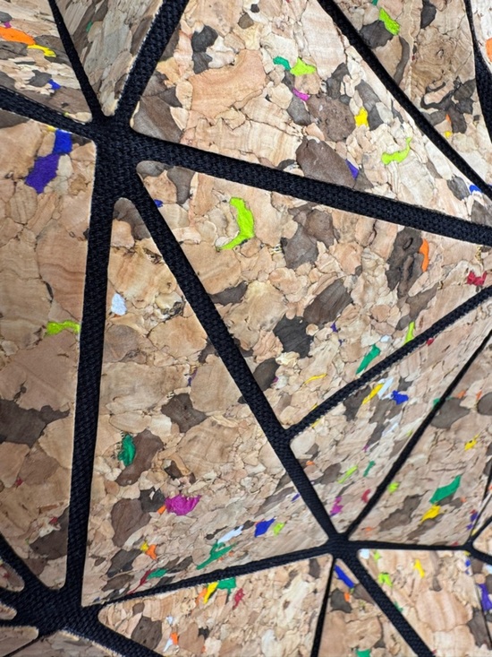 Patrizia Luca Milano Cork Geometric Backpack Splatter Paint Triangle